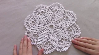 Нежная салфетка для начинающих/Simple Crochet Doily For Beginners