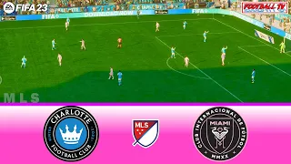 FIFA 23 | Inter Miami vs Charlotte | Messi Ronaldo Neymar Mbappe play Together | Leagues Cup | Game