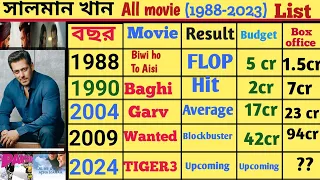 Salman khan all movie list|1988-2023|Salman khan movie Hit and Flop|#bollywood@SExplainBangla