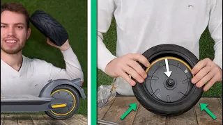 Ninebot MAX G30 Tutorial: REAR WHEEL - How to change the Tubeless 60/70-6.5 tyre?