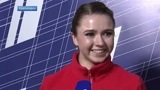Kamila at interview after the short program 2022 1223