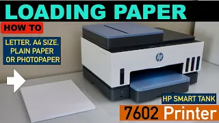 HP Smart Tank 7602 Loading Paper !