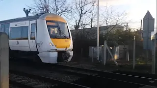 Trains Passing Manor Way Level Crossing, London