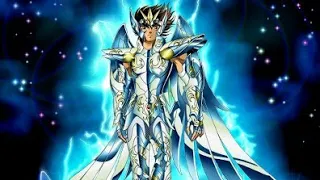 Seiya veste a armadura divina (kamui)