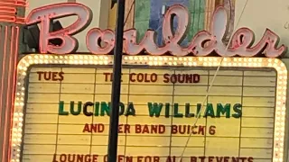 Lucinda Williams 4/19/22 Boulder theater audio bootleg