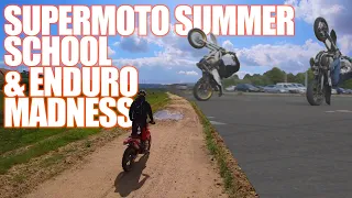 SUPERMOTO SUMMER SCHOOL & ENDURO MADNESS 2020 || BIKELIFE || SPOTLIFE || AM KABEL ZIEHEN || STUNT