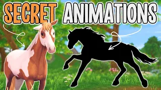 *SECRET* HORSE GAITS & ANIMATIONS YOU DIDN'T KNOW ABOUT: SNEEZE, BUCK, POSING, MULTIPLE HORSE GAITS