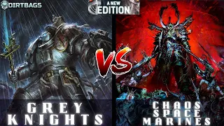 Grey Knights Vs Chaos Space Marines | Competitive Leviathan | Warhammer 40k Battle Report