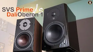 Dali Oberon 1 vs SVS Prime Bookshelf Comparison with Sound Sample