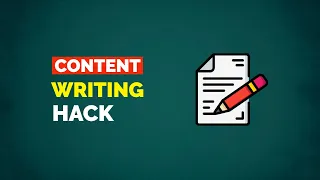 Best content writing hack if you're short on time | How to write a blog post fast