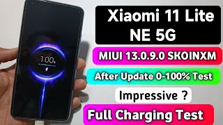 Xiaomi 11 Lite NE 5G After Miui 13.0.9.0 Update Full Changing Test | 0-100% Changing Test Update |