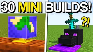 Minecraft: 30+ MINI Build Hacks & Ideas!