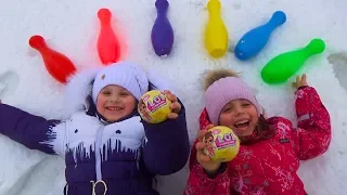 ЧЕЛЛЕНДЖ Квест НАЙДИ ЛОЛ сюрприз в снегу Куклы LOL Challenge