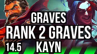 GRAVES vs KAYN (JNG) | Rank 2 Graves, Comeback, Rank 11 | BR Challenger | 14.5