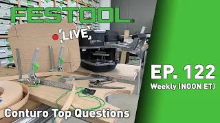 Festool Live Episode 122 - Conturo KA 65 - Top Questions