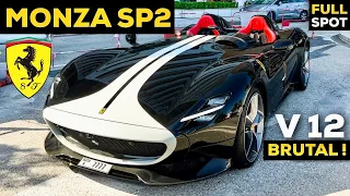 My CRAZY FIRST SUPERCARS Spotting in MONACO! BRUTAL Sound Ferrari MONZA SP2 AMG GT3 STO