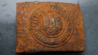 Electrolysis Rust WWII Wehrmacht buckle - Epic Fail