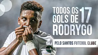 TODOS os 17 Gols de RODRYGO pelo SANTOS