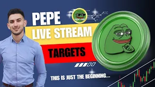 PEPE LIVE CHART WITH TARGETS AND INDICATORS