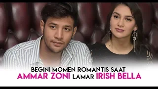 Begini Momen Romantis Saat Ammar Zoni Melamar Irish Bella