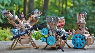 Top 3 Mini Engine Builds - Stop Motion Engine Assembly