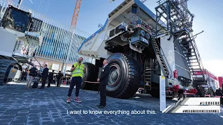 A First Glance At Liebherr T 274 New And Hybrid - Electric Dumper At Bauma 2022 Expo - 4k