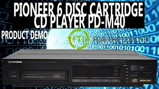 PIONEER PD-M40 6-DISC CD PLAYER/CHANGER CARTRIDGE STYLE SLIDE-IN TRAY HONEYCOMB CHASSIS PRODUCT DEMO