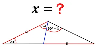 Can you solve for the angle X? | Step-by-step explanation | #math #maths