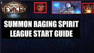 [PoE 3.19] Summon Raging Spirit Necromancer League Start Guide in Lake of Kalandra League - 1078