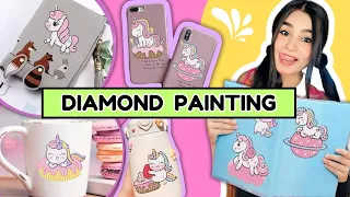 Trying Diamond Painting -First Time 😱 #crafteraditi #diy #handmade #diamondpainting @CrafterAditi