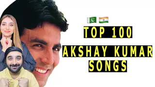 Pak reacts on Top 100 Akshay Kumar Songs 🇵🇰🇮🇳