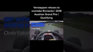 Max Verstappen refusing to overtake Daniel Ricciardo!