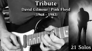 Tribute to David Gilmour. His Greatest 21 Solos (Pink Floyd )1968 - 1983.