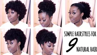 9 QUICK HAIRSTYLES FOR SHORT TO MEDIUM NATURAL HAIR (TYPE 4A/ 4B/ 4C)