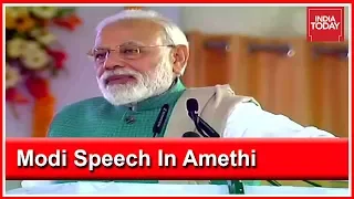 PM Modi Addresses Rally At Rahul Gandhi's Bastion In Amethi