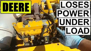 JOHN DEERE DIESEL LOSES POWER UNDER LOAD | Most Common Cause  of FUEL STARVATION ISSUE