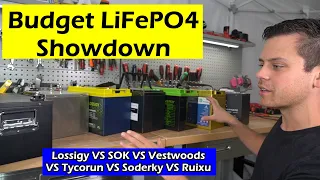 Budget LiFePO4 Showdown: Lossigy VS SOK VS Vestwoods VS Tycorun VS Soderky VS Ruixu
