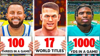 I Broke A Record In EVERY Sport In 2024!