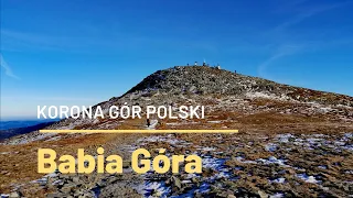 Babia Góra zimą - Korona Gór Polski, Beskid Żywiecki