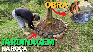 OBRA E JARDINAGEM NO SÍTIO🏡🌺/Bora pra Roça?