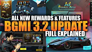 BGMI 3.2 UPDATE ALL NEW FEATURES FULL EXPLAIN IN HINDI | NEW COLLECTION LEVEL FEATURES KYA HAI BGMI