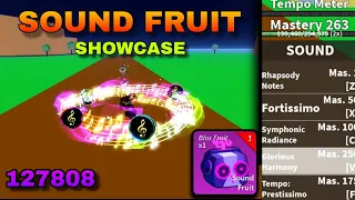 Sound Fruit Showcase in detail in blox fruits Update 20 #roblox #bloxfruits