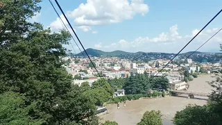 Канатка через Риони, Кутаиси, Грузия. 03.07.2022. Cable car in Kutaisi, Georgia