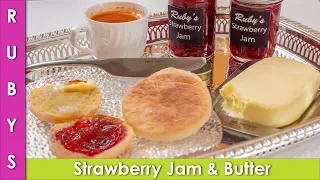 Strawberry Jam & Homemade Butter Zabardasth Nashte ki Recipe in Urdu Hindi  - RKK