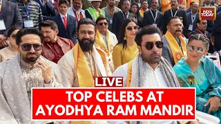 Ayodhya Ram Mandir LIVE: Amitabh Bachchan, Rajinikanth, Alia-Ranbir Reach Ram Temple|Pran Pratishtha