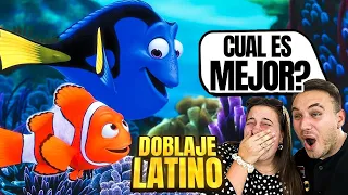 🇪🇸 REACCIÓN a DOBLAJE LATINO vs ESPAÑOL 🇲🇽 BUSCANDO a NEMO 😱 **¿¿cual es mejor??**