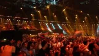 Interval act . Eurovision 2012, Grand Final.. Dima, Maria, Rybak, Lena Mayer, Ell and Nikki.