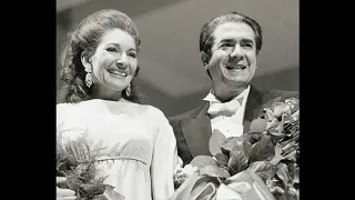 Callas and di Stefano sing "Pur ti riveggo, mia dolce Aida"(1973) STUDIO VERSION