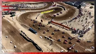 Fontanesi crash Replay | WMX Race 2 | MXGP of Spain 2023 #MXGP #Motocross