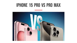 iPhone 15 Pro vs iPhone 15 Pro Max | Pro Vs Pro Max | Ultimate Comparison | Tech Talk